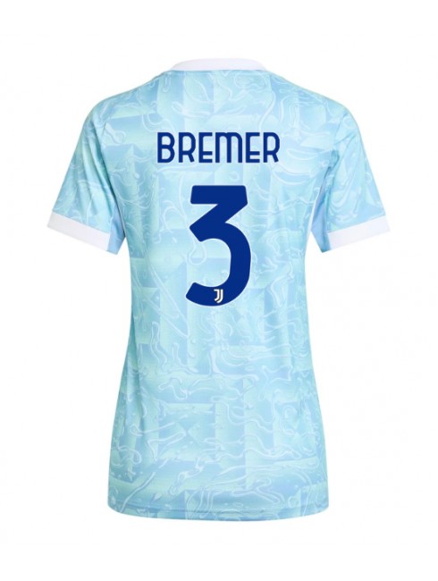 Juventus Gleison Bremer #3 Replika Borta Kläder Dam 2025-26 Kortärmad Juventus Gleison Bremer #3 Replika Borta Kläder Dam 2025-26 Kortärmad